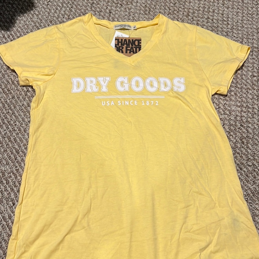 Chance or Fate Dry goods T shirt. Large